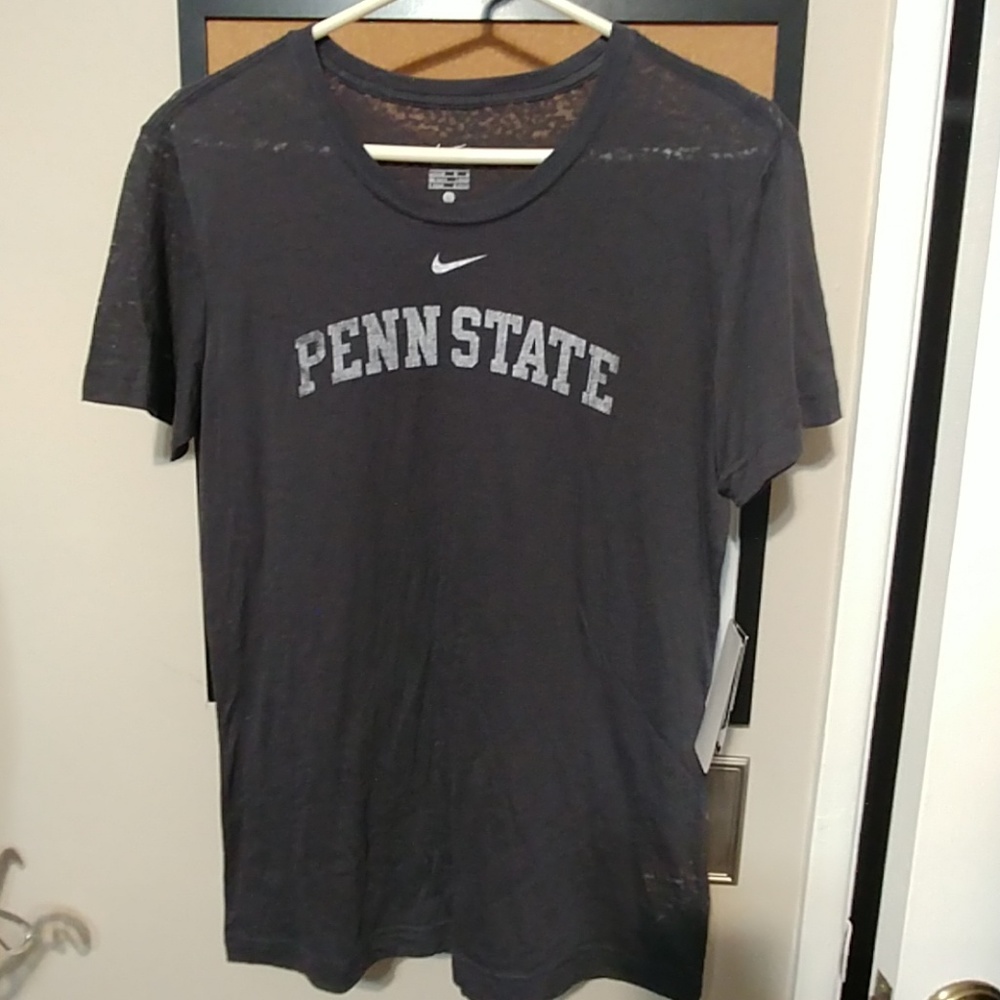 Nike Gray Thin t-shirt size L slim fit Penn State